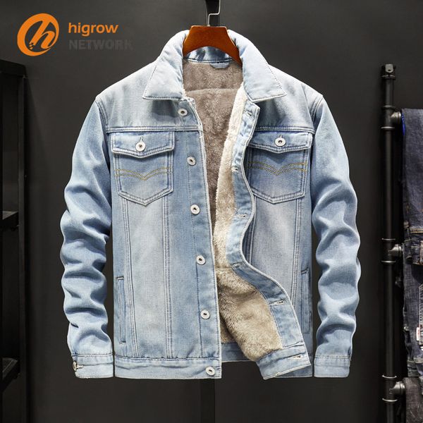 winter and autumn add velvet and thick denim jacket men's version of the trend jacket casual jacket xxl, Black;brown
winter and autumn add velvet and thick denim jacket men's version of the trend jacket casual jacket xxl, Black;brown