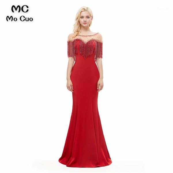 new arrival red mermaid prom dresses with beaded sweep train half sleeve evening gown prom dress custom made1, White;black
new arrival red mermaid prom dresses with beaded sweep train half sleeve evening gown prom dress custom made1, White;black