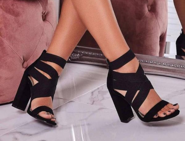 sandals style fashion ladies summer high heel party shoes open toe thick with women's heels sandal, Black
sandals style fashion ladies summer high heel party shoes open toe thick with women's heels sandal, Black