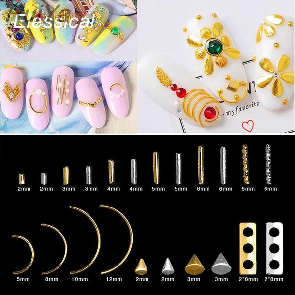 nail art decorations 100pcs gold silver copper bent stick bar rivets curved rods stud spangles for nails manicure jewelry 3d decoration, Silver;gold
nail art decorations 100pcs gold silver copper bent stick bar rivets curved rods stud spangles for nails manicure jewelry 3d decoration, Silver;gold