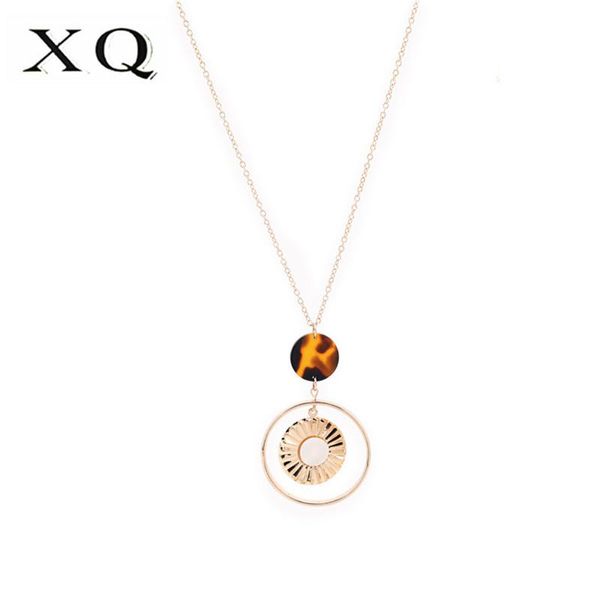 xq white oval shell acetic acid board leopard combination pendant long women's necklace fashion new girl party accessories, Silver
xq white oval shell acetic acid board leopard combination pendant long women's necklace fashion new girl party accessories, Silver
