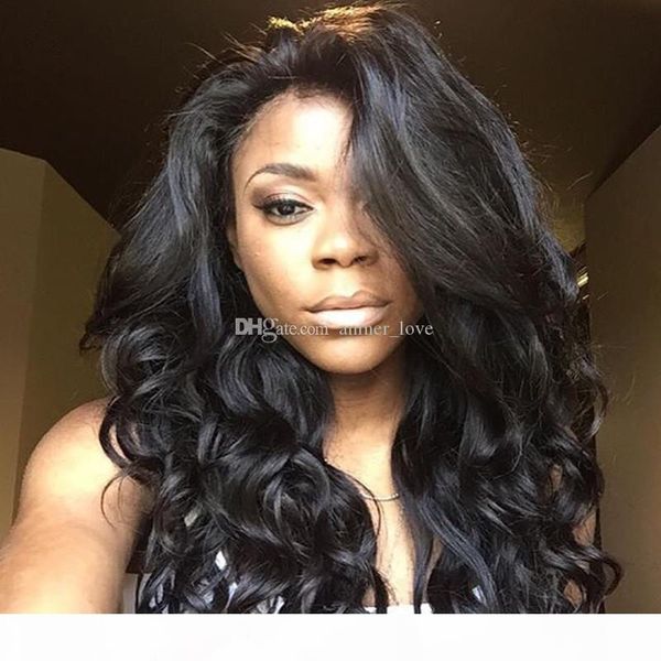 brazilian unprocessed human virgin natural color full lace lace front wig for black women body wave with baby hair can be dyed, Black;brown
brazilian unprocessed human virgin natural color full lace lace front wig for black women body wave with baby hair can be dyed, Black;brown
