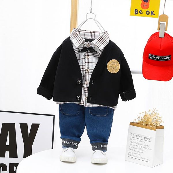clothing sets boys baby 2021 spring children clothes lapel plaid pants toddler infant kids casual costume, White
clothing sets boys baby 2021 spring children clothes lapel plaid pants toddler infant kids casual costume, White