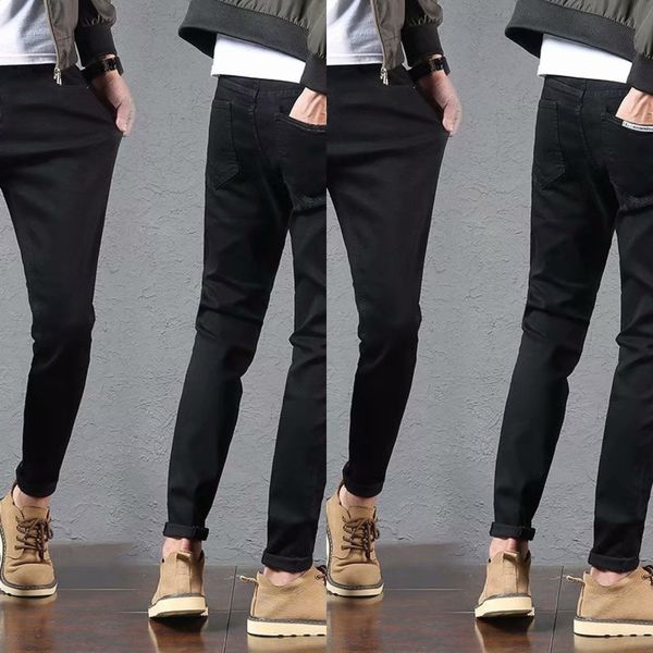 xevgb small men's jeans loose overalls men's casual korean fashion elastic feet spring jeans casual pants jeansversatile overalls, Blue
xevgb small men's jeans loose overalls men's casual korean fashion elastic feet spring jeans casual pants jeansversatile overalls, Blue