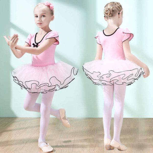 children's girl's ballet skirt training little chine dance drs, Blue