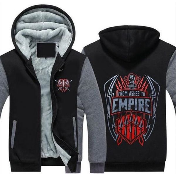 new balor club roman reigns mens zipper hoodie sweatshirt fleece thicken jacket coat from ashes to empire design long sleeve tracksuit, Black
new balor club roman reigns mens zipper hoodie sweatshirt fleece thicken jacket coat from ashes to empire design long sleeve tracksuit, Black