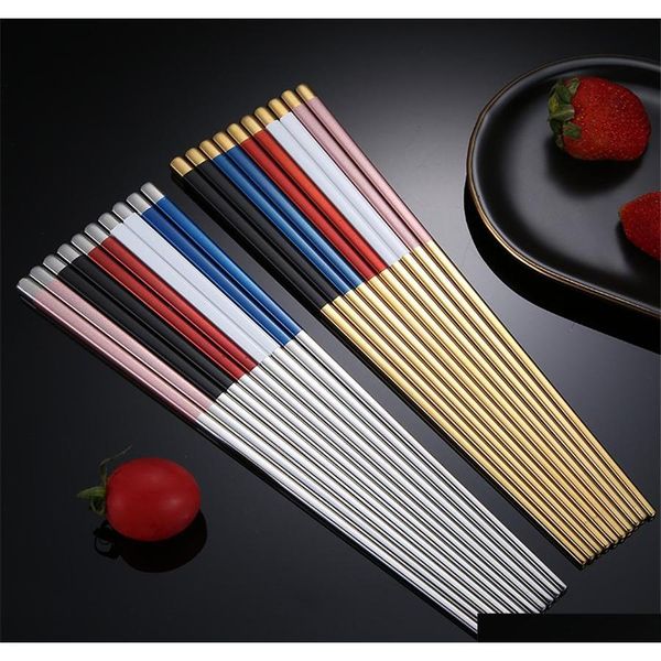 stainless steel chopsticks metal chop sticks tableware silver gold multicolor tableware wedding party festival supplies jk2007xb
stainless steel chopsticks metal chop sticks tableware silver gold multicolor tableware wedding party festival supplies jk2007xb