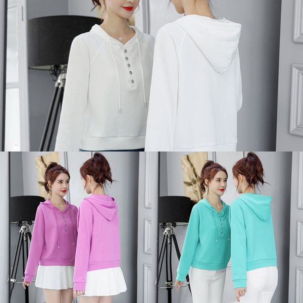 hsq0e hooded sweater coat women's loose pullover korean ins new pullover foreign style casual lazy versatile fashion short ognpl, Black
hsq0e hooded sweater coat women's loose pullover korean ins new pullover foreign style casual lazy versatile fashion short ognpl, Black
