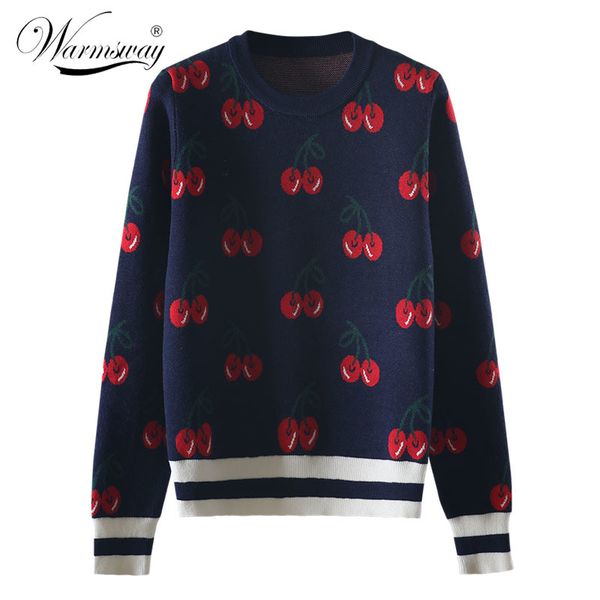 new fashion women autumn and winter cute cherry jacquard sweater pullovers ladies chic long sleeve jumper knitting c-426 201006, White;black
new fashion women autumn and winter cute cherry jacquard sweater pullovers ladies chic long sleeve jumper knitting c-426 201006, White;black