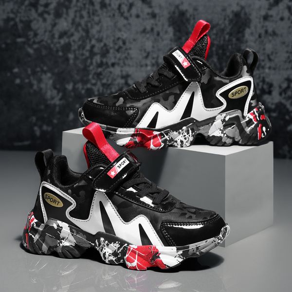 new boys children's fashion casual shoe children sports boy running tennis shoes kdis leather sneakers zapatillas, Black;red
new boys children's fashion casual shoe children sports boy running tennis shoes kdis leather sneakers zapatillas, Black;red