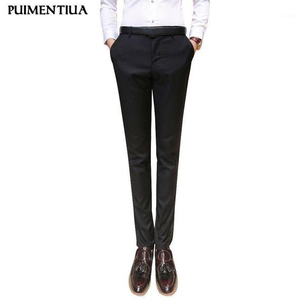 men casual slim feet suit trousers 2021 summer white-collar suit man pants business office pants1, White;black
men casual slim feet suit trousers 2021 summer white-collar suit man pants business office pants1, White;black
