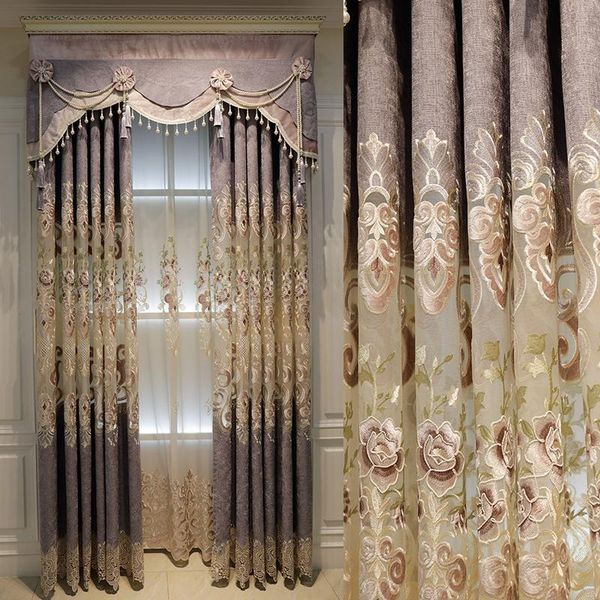 custom curtain luxury embroidered living room velvet pink purple thick cloth blackout curtain valance tulle panel c265
custom curtain luxury embroidered living room velvet pink purple thick cloth blackout curtain valance tulle panel c265