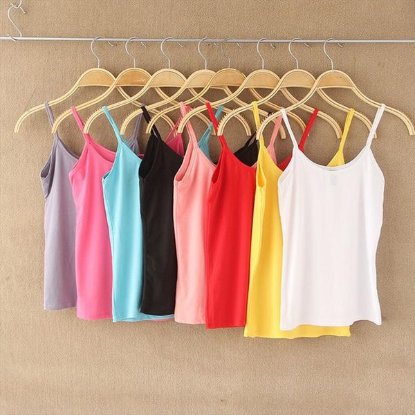 women summer casual camisoles womens t shirt tank spaghetti strap cropped vest female camis fashion synthetic cotton, White
women summer casual camisoles womens t shirt tank spaghetti strap cropped vest female camis fashion synthetic cotton, White