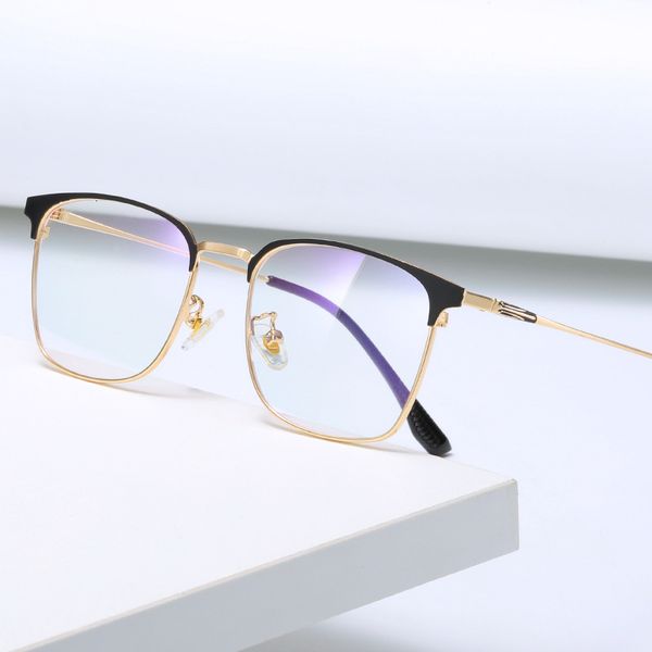 new business square men's metal eyebrow half myopia frame trend korean flat glasses designer jjkd, White;black
new business square men's metal eyebrow half myopia frame trend korean flat glasses designer jjkd, White;black