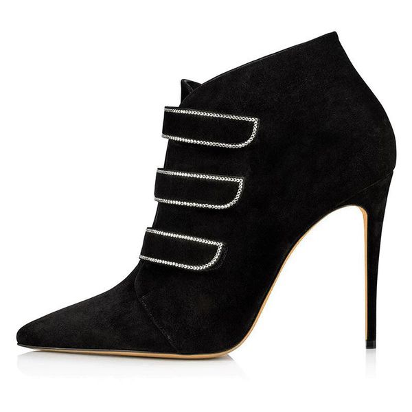 lucky2020 purplish red black suede pointed rhinestone large size slim high heels ankle boots chengdu fashion women's shoes facto 
lucky2020 purplish red black suede pointed rhinestone large size slim high heels ankle boots chengdu fashion women's shoes facto