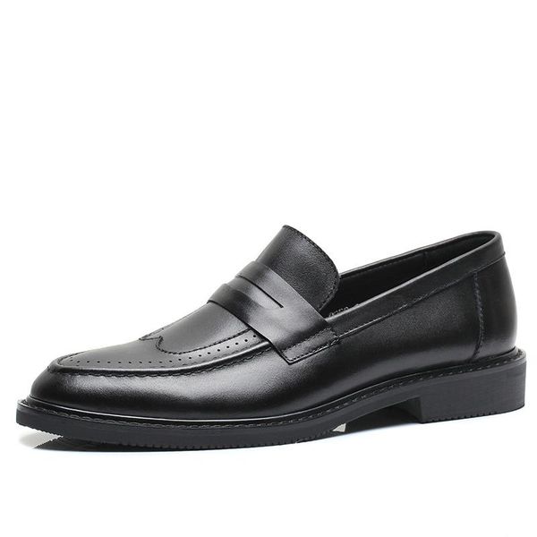 eshine guss british retro brock carved men's shoes lazy one foot men's shoes korean fashion sponge cake, Black
eshine guss british retro brock carved men's shoes lazy one foot men's shoes korean fashion sponge cake, Black