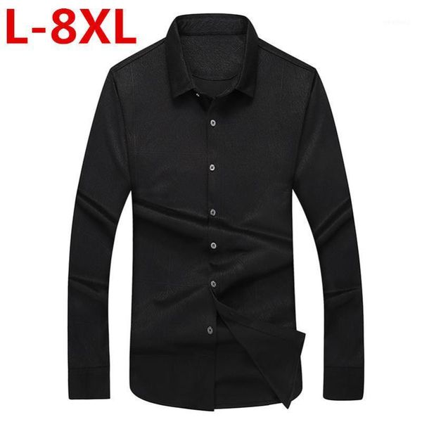 new big size 8xl men casual shirts fashion long sleeve brand printed button-up formal business polka dot floral men dress shirt1, White;black
new big size 8xl men casual shirts fashion long sleeve brand printed button-up formal business polka dot floral men dress shirt1, White;black