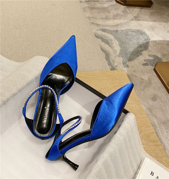 2021 deluxe for blue women female slides thin heels high crystal silk slippers shoes 0va8, Black
2021 deluxe for blue women female slides thin heels high crystal silk slippers shoes 0va8, Black