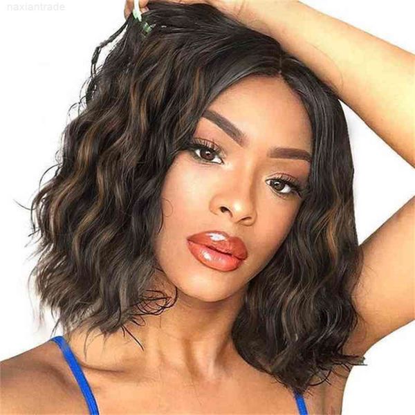 new small wig gradient short curl chemical fiber head cover, Black
new small wig gradient short curl chemical fiber head cover, Black