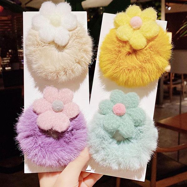 hair accessories winter girls cute flower plush scrunchie ponytail holder bands sweet headband rubber fashion, Slivery;white
hair accessories winter girls cute flower plush scrunchie ponytail holder bands sweet headband rubber fashion, Slivery;white
