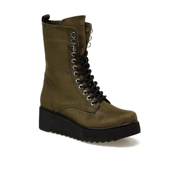 flo 19sf-2027 khaki women 's boots butigo, Black