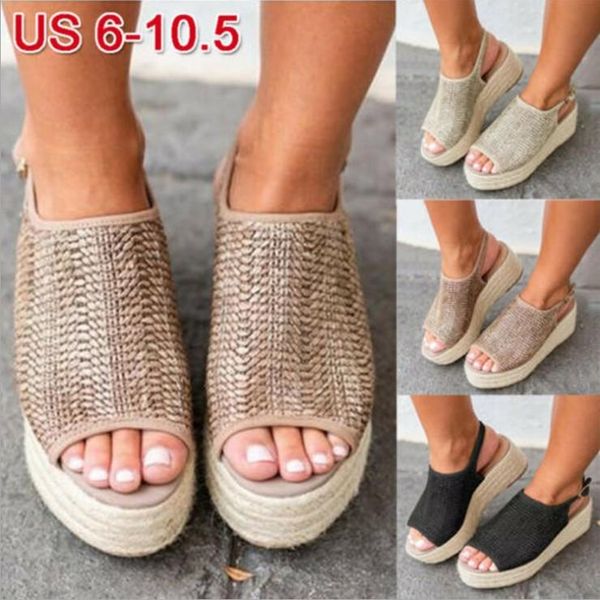 women shoes with platform sandals straw thick bottom ladies sandals peep toe beach flat belt buckle summer shoes woman, Black
women shoes with platform sandals straw thick bottom ladies sandals peep toe beach flat belt buckle summer shoes woman, Black