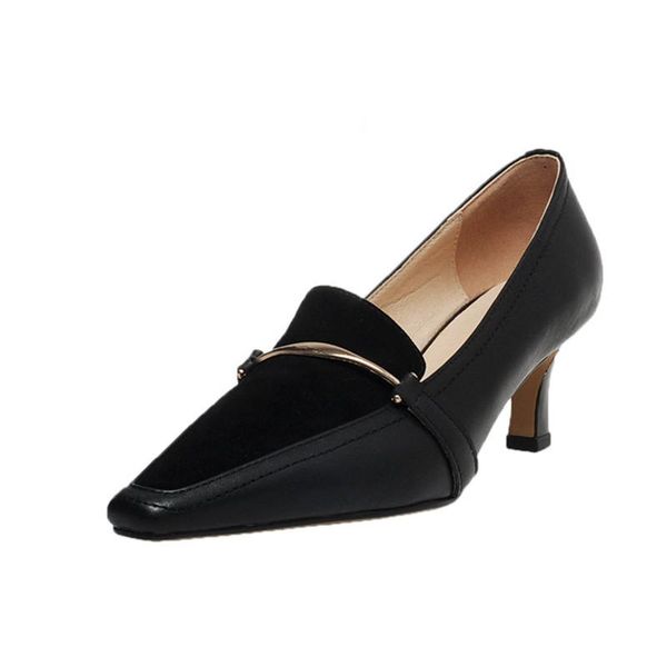 genuine leather square toe women's pumps size 33-40 concise wild ladies shoes 2020 new spring and autumn comfortable party shoes, Black
genuine leather square toe women's pumps size 33-40 concise wild ladies shoes 2020 new spring and autumn comfortable party shoes, Black