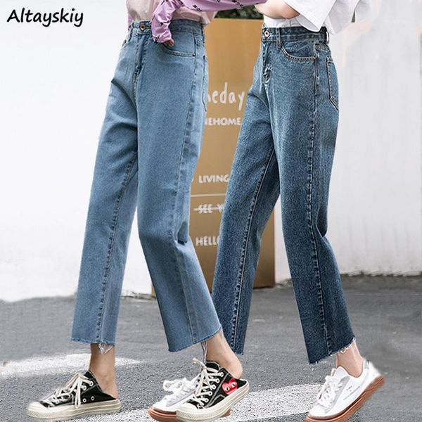 jeans women denim simple loose straight students high waist ankle-length trousers womens all-match solid pockets large size chic1, Blue
jeans women denim simple loose straight students high waist ankle-length trousers womens all-match solid pockets large size chic1, Blue
