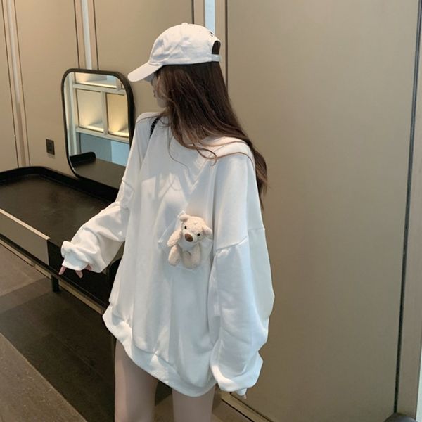 e6vue net red fun bear crew neck women autumn 2020 on0ty korean coatfashion lazy wind long sleeve loose new, Black
e6vue net red fun bear crew neck women autumn 2020 on0ty korean coatfashion lazy wind long sleeve loose new, Black