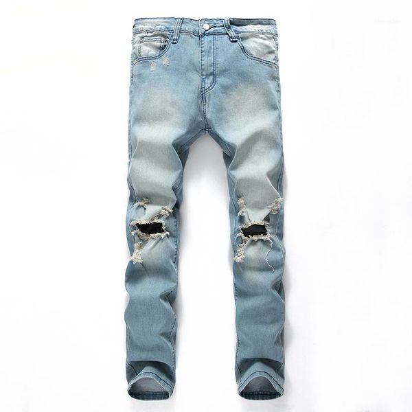 men's jeans ripped men self-cultivation little feet old man playing korean style trend all-match casual pants men1, Blue
men's jeans ripped men self-cultivation little feet old man playing korean style trend all-match casual pants men1, Blue