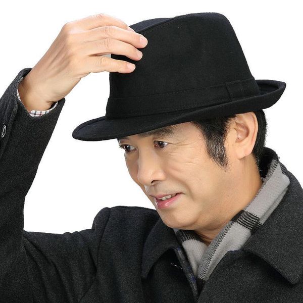 wide brim hats fashion men wool vintage hat men's casual british jazz black stage sun outdoor caps, Blue;gray
wide brim hats fashion men wool vintage hat men's casual british jazz black stage sun outdoor caps, Blue;gray