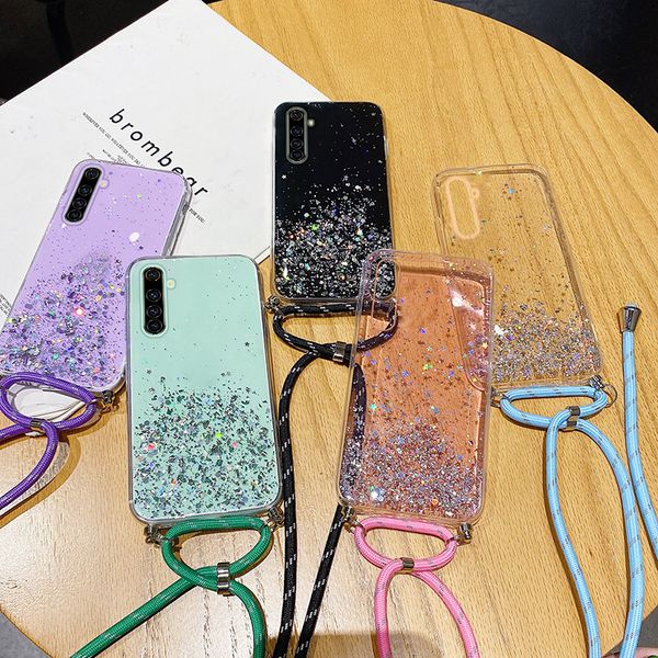 ultra-thin bling glitter lanyard silicone phone case for realme 7 6 5 pro x2 xt x 3 x50 c15 c12 c11 luxury necklace rope cover
ultra-thin bling glitter lanyard silicone phone case for realme 7 6 5 pro x2 xt x 3 x50 c15 c12 c11 luxury necklace rope cover