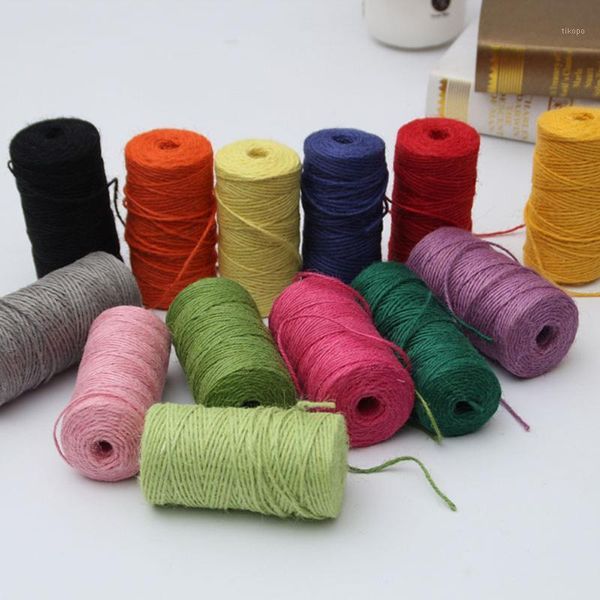 100m natural burlap hessian jute twine cord rope party wedding gift wrapping cords thread diy scrapbooking craft decor1, Black;white
100m natural burlap hessian jute twine cord rope party wedding gift wrapping cords thread diy scrapbooking craft decor1, Black;white