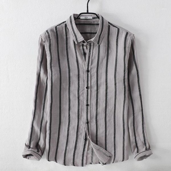 new italy style long-sleeved linen and cotton shirt men brand fashion striped casual shirt mens loose stripe shirts male chemise1, White;black
new italy style long-sleeved linen and cotton shirt men brand fashion striped casual shirt mens loose stripe shirts male chemise1, White;black