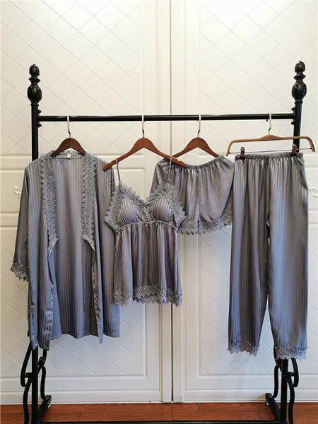 lace soft homewear silk satin women robe sets sleepwear cute pure color nightwear spring and summer babydoll set night gown1, Black;red
lace soft homewear silk satin women robe sets sleepwear cute pure color nightwear spring and summer babydoll set night gown1, Black;red