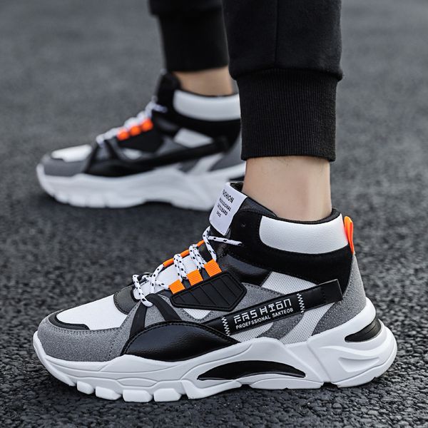 new style designer fall and winter fashion men high insta popular young and chic thick soled antislip sneaker
new style designer fall and winter fashion men high insta popular young and chic thick soled antislip sneaker