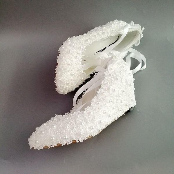 dress shoes 5cm heel white lace pearls wedding shoe bride handmade luxury designer satin ribbon bridal wedges dancing pump, Black
dress shoes 5cm heel white lace pearls wedding shoe bride handmade luxury designer satin ribbon bridal wedges dancing pump, Black