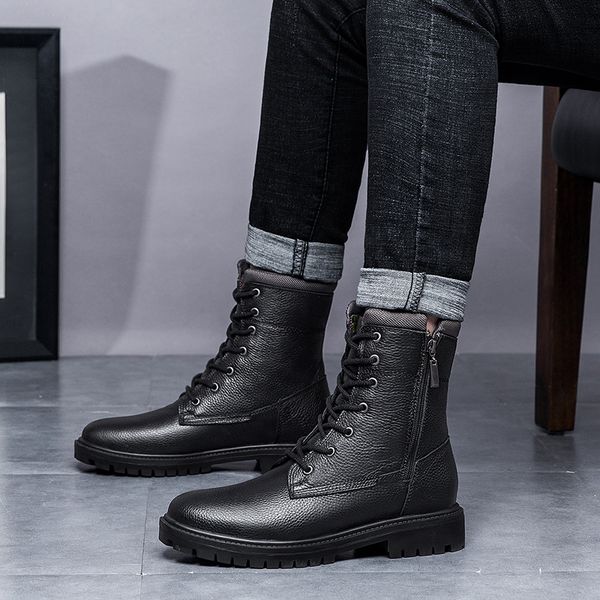 mens vintage genuine leather plush warm western cowboy snow lace up winter casual shoes men boots big size 48, Black
mens vintage genuine leather plush warm western cowboy snow lace up winter casual shoes men boots big size 48, Black