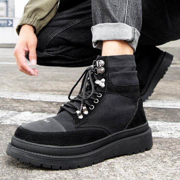 high man sneakers causal highshoe flat for wear mens sports men sneaker 2020 shoes casual leather boots tenis mens sale, Black
high man sneakers causal highshoe flat for wear mens sports men sneaker 2020 shoes casual leather boots tenis mens sale, Black