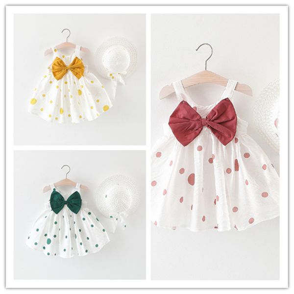 baby girls dress 2020 summer new children's clothing baby girls bow polka dot straw hat princesses dresses lj200827, Red;yellow
baby girls dress 2020 summer new children's clothing baby girls bow polka dot straw hat princesses dresses lj200827, Red;yellow