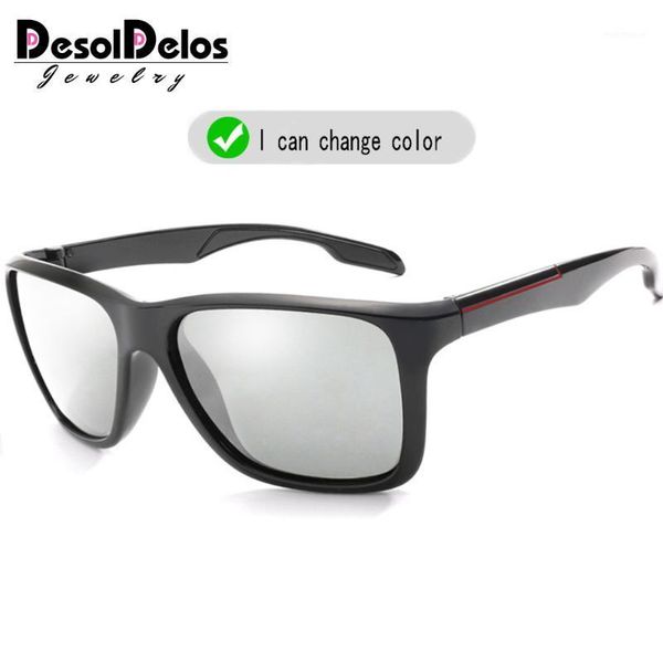 2020 brand pchromic sunglasses men polarized chameleon discoloration sun glasses for men fashion square driving accessories1, White;black
2020 brand pchromic sunglasses men polarized chameleon discoloration sun glasses for men fashion square driving accessories1, White;black