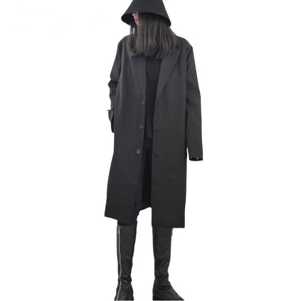 women trench soild coat long sleeve single breasted women windbreaker loose long black coats thin overcoat autumn 2021, Tan;black
women trench soild coat long sleeve single breasted women windbreaker loose long black coats thin overcoat autumn 2021, Tan;black