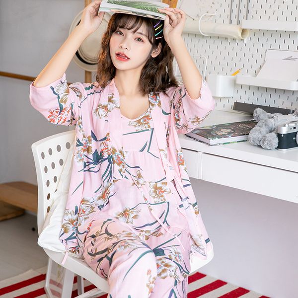 2021 new women's pajamas cotton spring summer fall hang up sleeve three japanese kimono pieces outside suit 5dg7, Black;red
2021 new women's pajamas cotton spring summer fall hang up sleeve three japanese kimono pieces outside suit 5dg7, Black;red