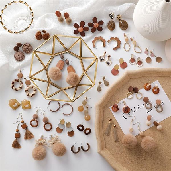 dangle & chandelier korean flower shape acrylic drop earrings for women sweet girl warm winter brown plush pendant female jewelry bijoux, Silver
dangle & chandelier korean flower shape acrylic drop earrings for women sweet girl warm winter brown plush pendant female jewelry bijoux, Silver