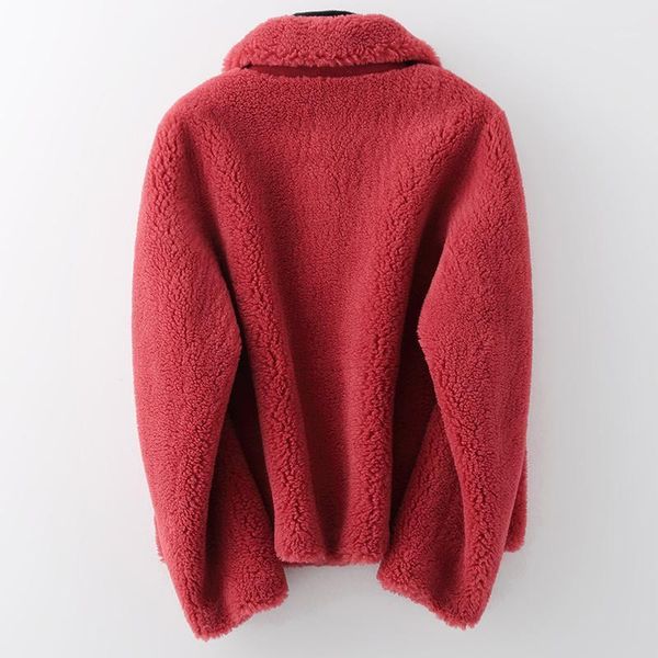 fur real coat wool jacket autumn winter coat women clothes 2020 korean vintage sheep shearling suede lining women zt38711, Black 
fur real coat wool jacket autumn winter coat women clothes 2020 korean vintage sheep shearling suede lining women zt38711, Black