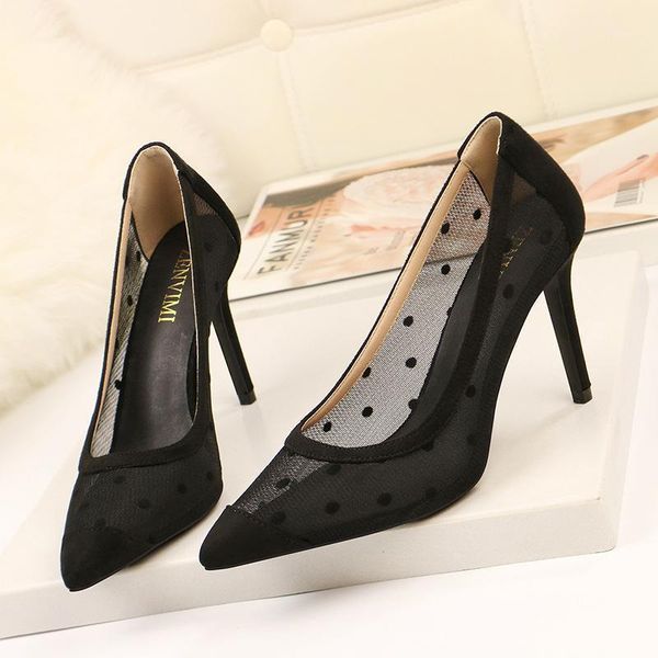 women stiletto heel shoes women lace high heels slip-on pointed toe pumps euro black perspective shoes for ladies zy2841
women stiletto heel shoes women lace high heels slip-on pointed toe pumps euro black perspective shoes for ladies zy2841