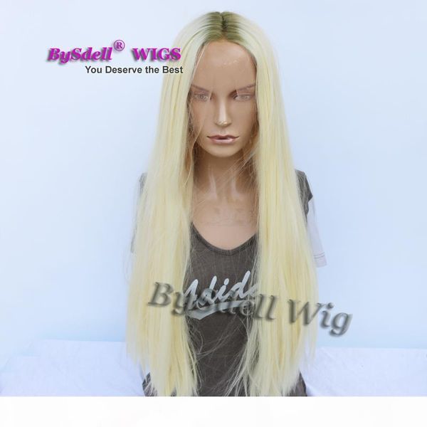 long silky straight dark roots ombre 613# blonde color synthetic lace front wig heat resistant synthetic swiss lace hair wigs in stock, Black
long silky straight dark roots ombre 613# blonde color synthetic lace front wig heat resistant synthetic swiss lace hair wigs in stock, Black