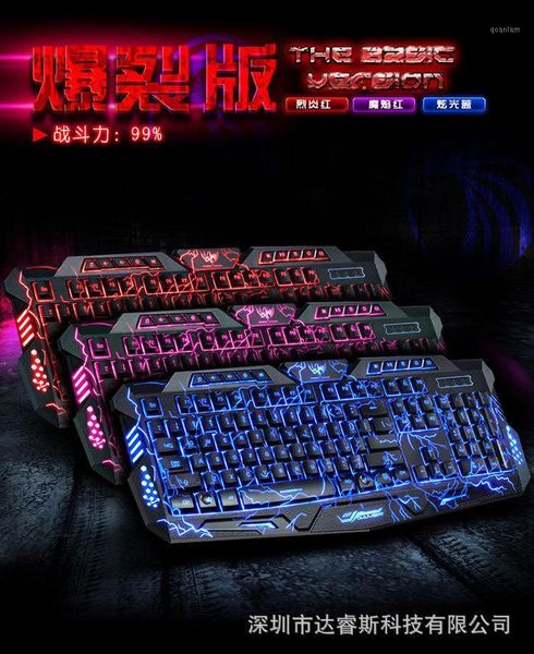 keyboards russian / english gaming keyboard colorful breathing backlit crack 3-color usb wired waterproof game for lappc1
keyboards russian / english gaming keyboard colorful breathing backlit crack 3-color usb wired waterproof game for lappc1