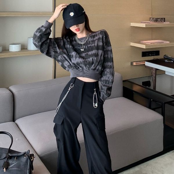 2020 autumn new loose tie dyed long sleeve sweater + corset casual pants two piece suit for women's fashion
2020 autumn new loose tie dyed long sleeve sweater + corset casual pants two piece suit for women's fashion