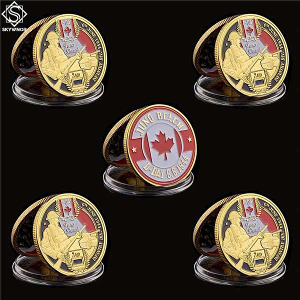 5pcs d-day normandy juno beach military craft canadian 2rd infantry division gold plated memorial challenge coin collectibles
5pcs d-day normandy juno beach military craft canadian 2rd infantry division gold plated memorial challenge coin collectibles